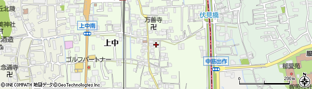 奈良県香芝市上中368周辺の地図