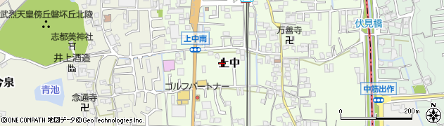 奈良県香芝市上中211周辺の地図