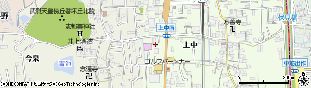 奈良県香芝市上中198周辺の地図
