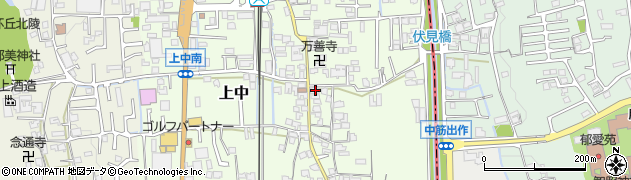 奈良県香芝市上中371周辺の地図