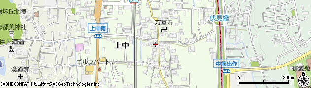 奈良県香芝市上中298周辺の地図