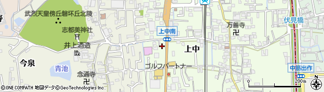 奈良県香芝市上中199周辺の地図