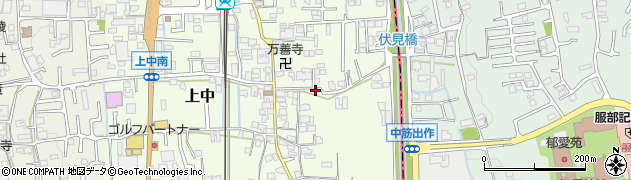 奈良県香芝市上中364周辺の地図