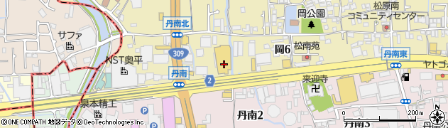 大阪府松原市岡6丁目周辺の地図