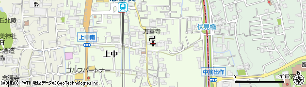 奈良県香芝市上中362周辺の地図