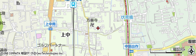 奈良県香芝市上中363周辺の地図