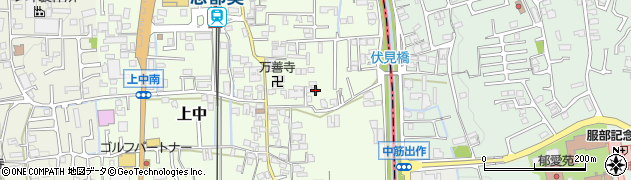 奈良県香芝市上中420周辺の地図
