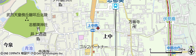 奈良県香芝市上中133周辺の地図