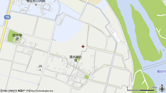 〒515-0203 三重県松阪市清水町の地図