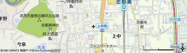 奈良県香芝市上中130周辺の地図