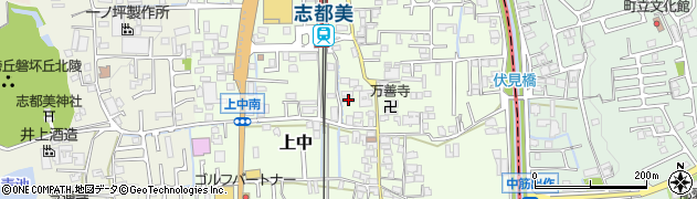 奈良県香芝市上中309周辺の地図