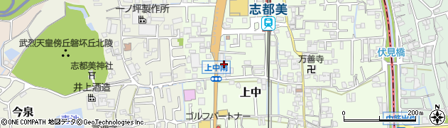 奈良県香芝市上中128周辺の地図