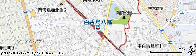 百舌鳥八幡駅周辺の地図