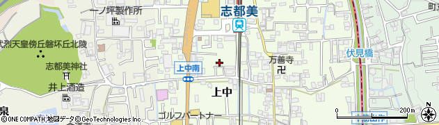 奈良県香芝市上中138周辺の地図