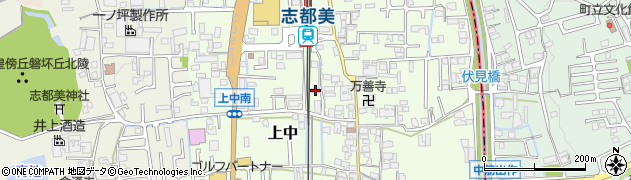 奈良県香芝市上中190周辺の地図