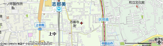 奈良県香芝市上中434周辺の地図