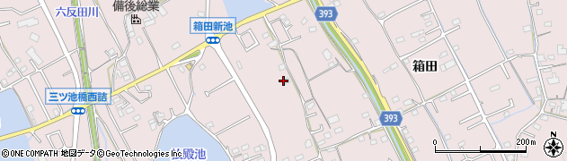 広島県福山市神辺町箱田周辺の地図