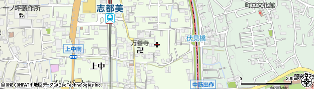 奈良県香芝市上中433周辺の地図
