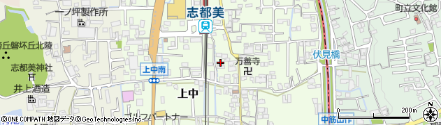 奈良県香芝市上中311周辺の地図
