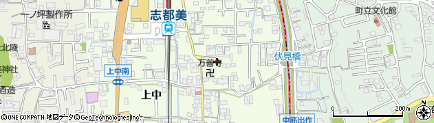 奈良県香芝市上中437周辺の地図