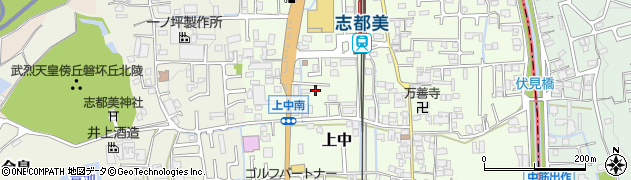 奈良県香芝市上中143周辺の地図