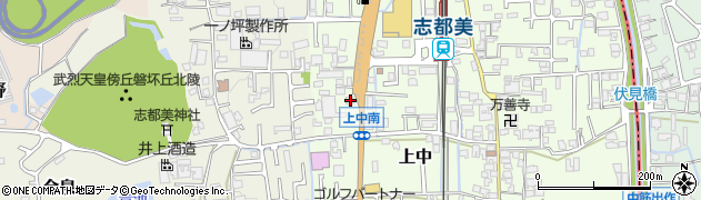 奈良県香芝市上中123周辺の地図