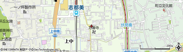 奈良県香芝市上中358周辺の地図