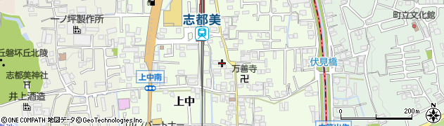 奈良県香芝市上中314周辺の地図