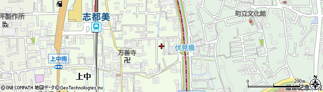 奈良県香芝市上中428周辺の地図
