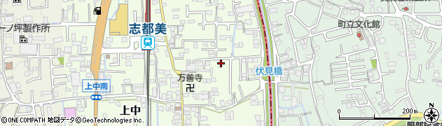 奈良県香芝市上中432周辺の地図
