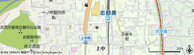 奈良県香芝市上中2016周辺の地図