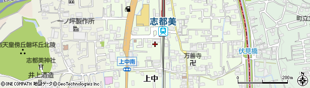 奈良県香芝市上中145周辺の地図