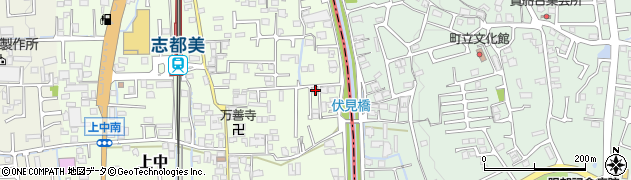 奈良県香芝市上中427周辺の地図
