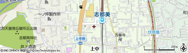 奈良県香芝市上中2015周辺の地図