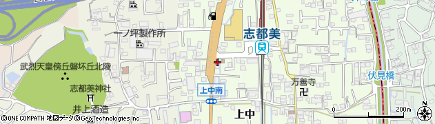奈良県香芝市上中114周辺の地図