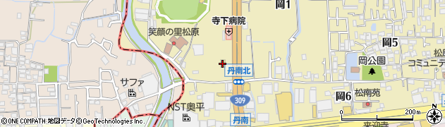 ローソン松原岡七丁目店周辺の地図