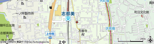 奈良県香芝市上中354周辺の地図
