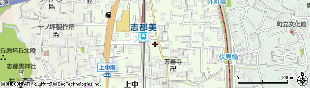 奈良県香芝市上中320周辺の地図