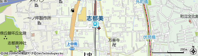 奈良県香芝市上中316周辺の地図