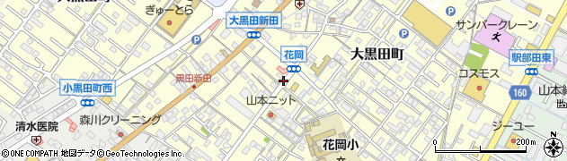 花岡小学校口周辺の地図