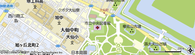 堺市立中央図書館周辺の地図