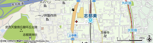 奈良県香芝市上中150周辺の地図
