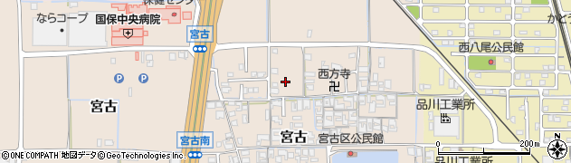 奈良県田原本町（磯城郡）宮古周辺の地図