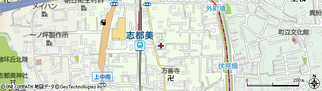 奈良県香芝市上中346周辺の地図