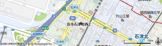 快活ＣＬＵＢ　浜寺石津店周辺の地図