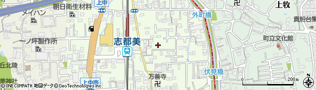 奈良県香芝市上中340周辺の地図