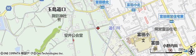 岡山県倉敷市玉島道口33周辺の地図