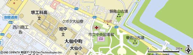 堺市歯科医師会周辺の地図