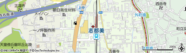 奈良県香芝市上中2012周辺の地図