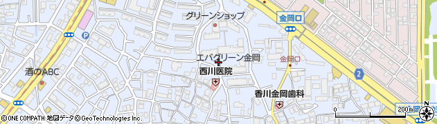 金岡町いちょう公園周辺の地図